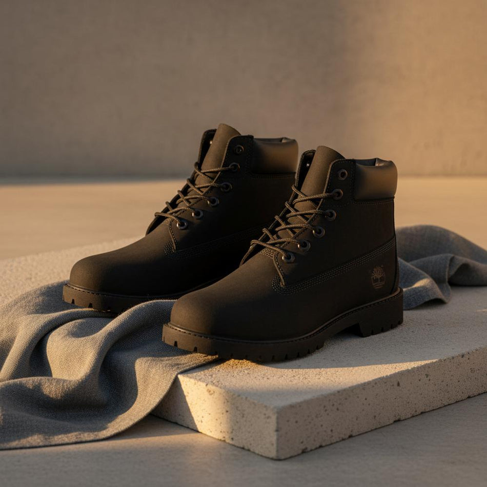 Timberland Premium 6-Inch Waterproof Boot Black Junior/Kinder