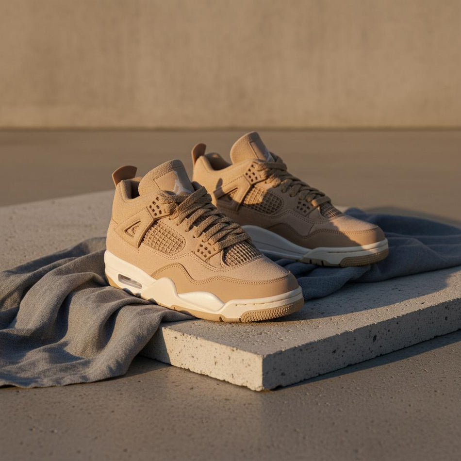 Jordan 4 Retro Cozy Girl Hemp/Light Orewood Brown